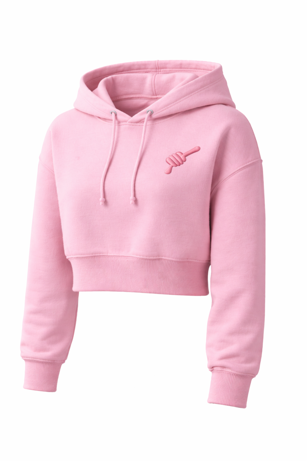 Pink Honey Crop Hoodie