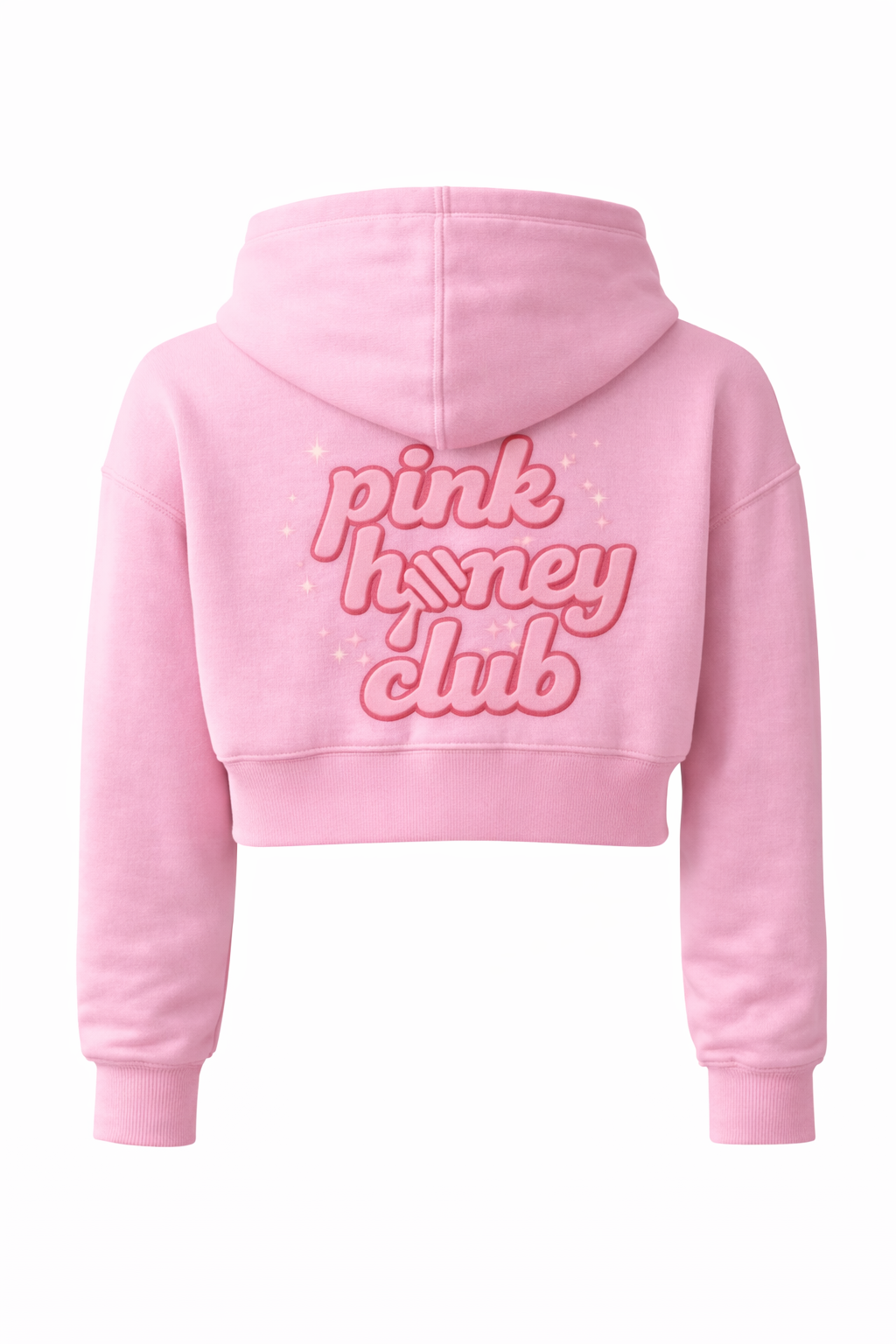 Pink Honey Crop Hoodie